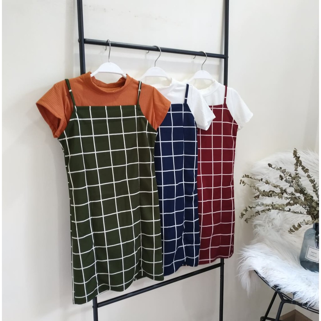 237 Jumper Dress (Inner Included) | Shopee Philippines