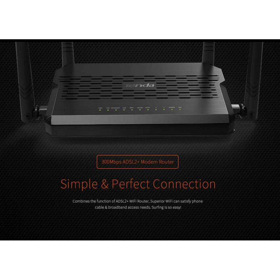 Tenda D305 N300 ADSL2+ Modem Router | Shopee Philippines