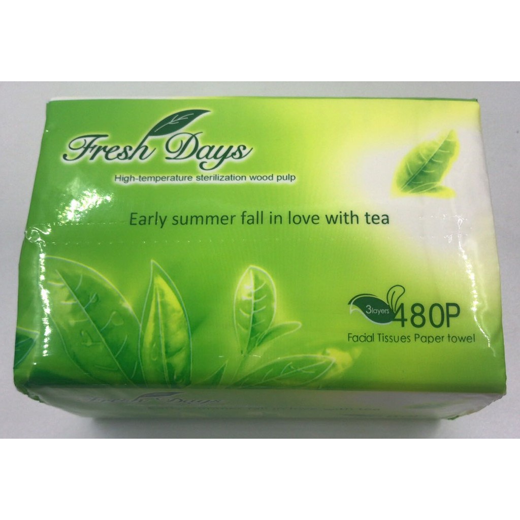 Fresh Days Facial Tissue Native Wood Pulp Facial Tissue Interfolded ...