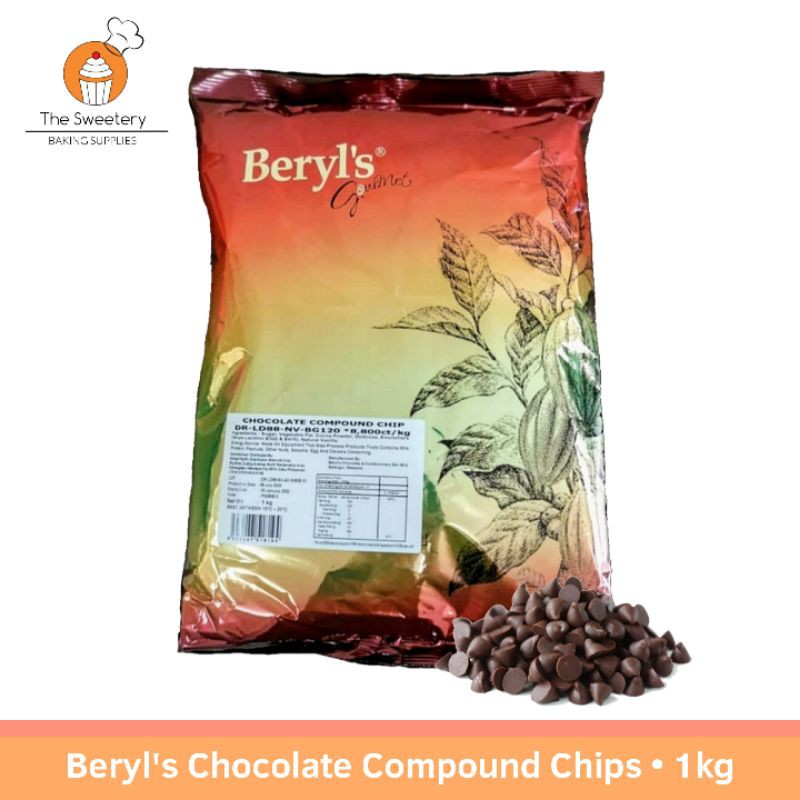 Beryl's Dark Chocolate Compound Chips 1kg | Shopee Philippines