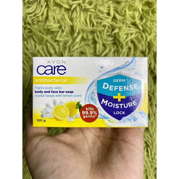 AVON Care AntiBacterial Crystal Tawas with Lemon Soap (Kills 99.9