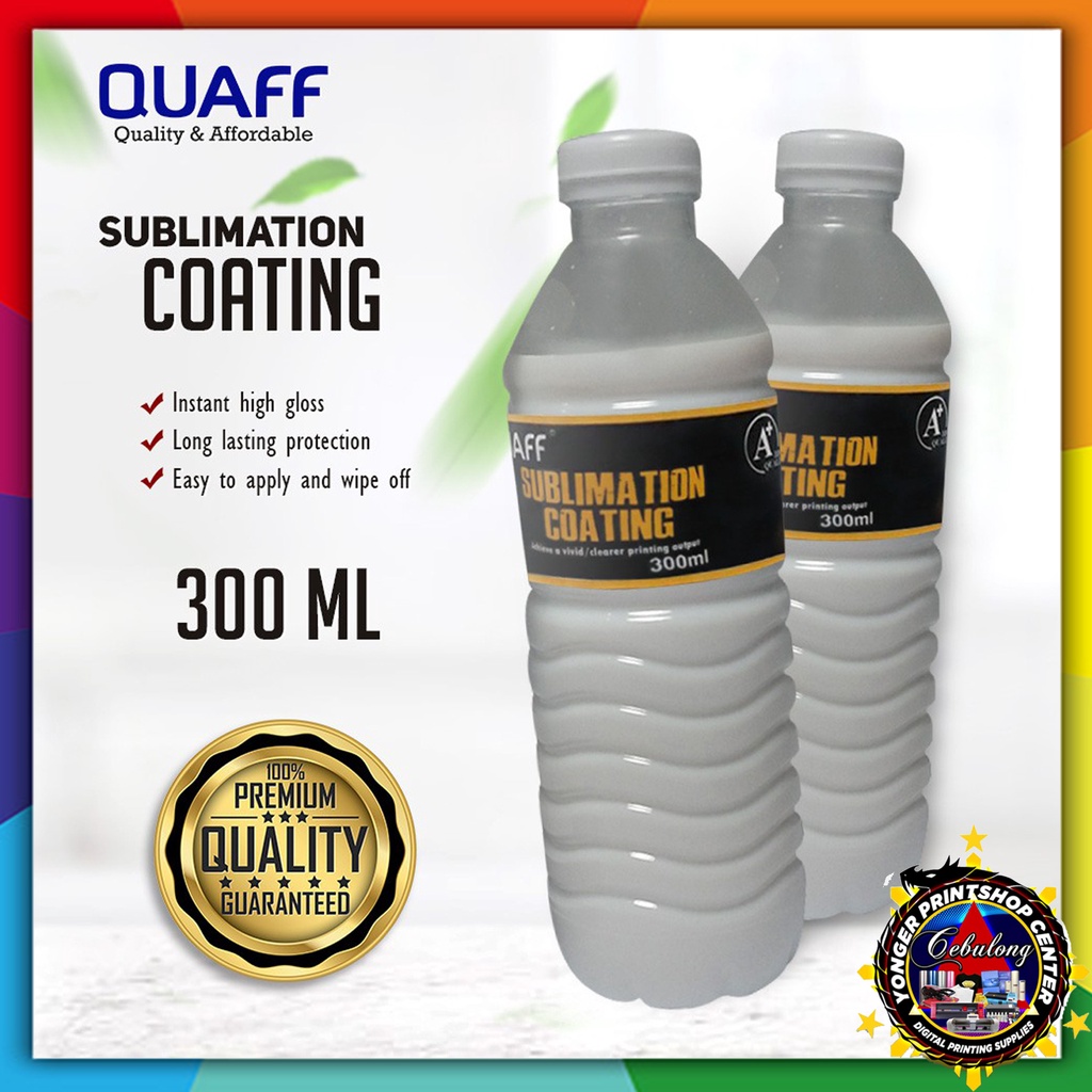 QUAFF SUBLIMATION COATING 300ml FOR 100 PERCENT COTTON T-SHIRT | Shopee ...