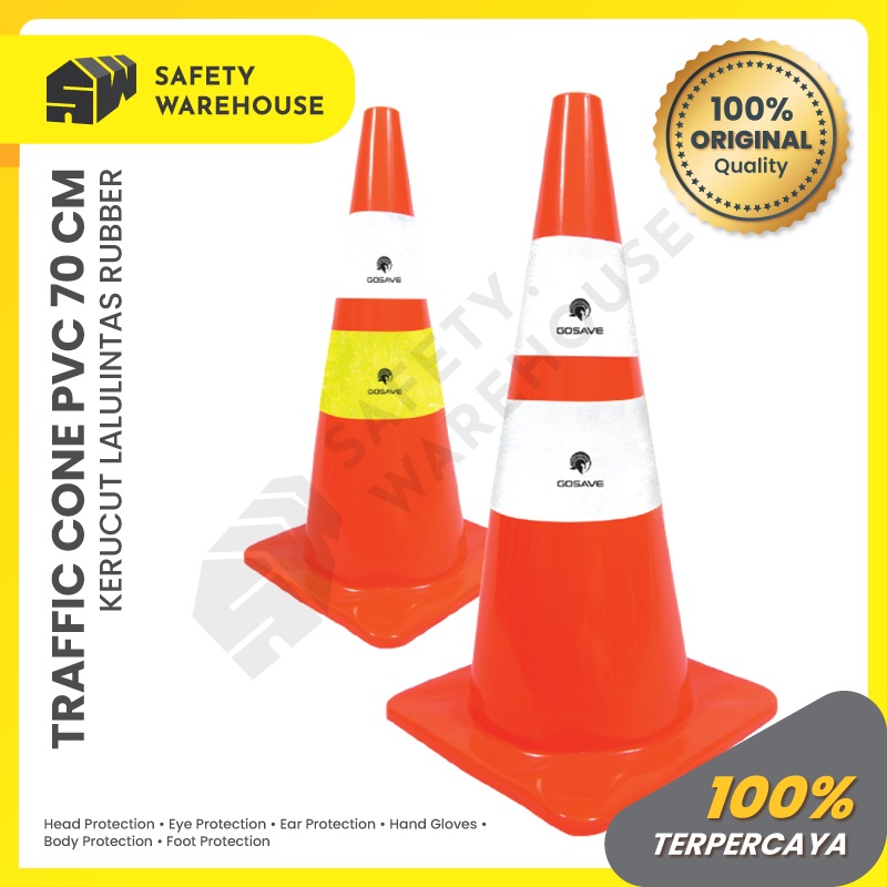 70cm Rubber Rubber Traffic Cone/Traffic Cone (Unit) | Shopee Philippines