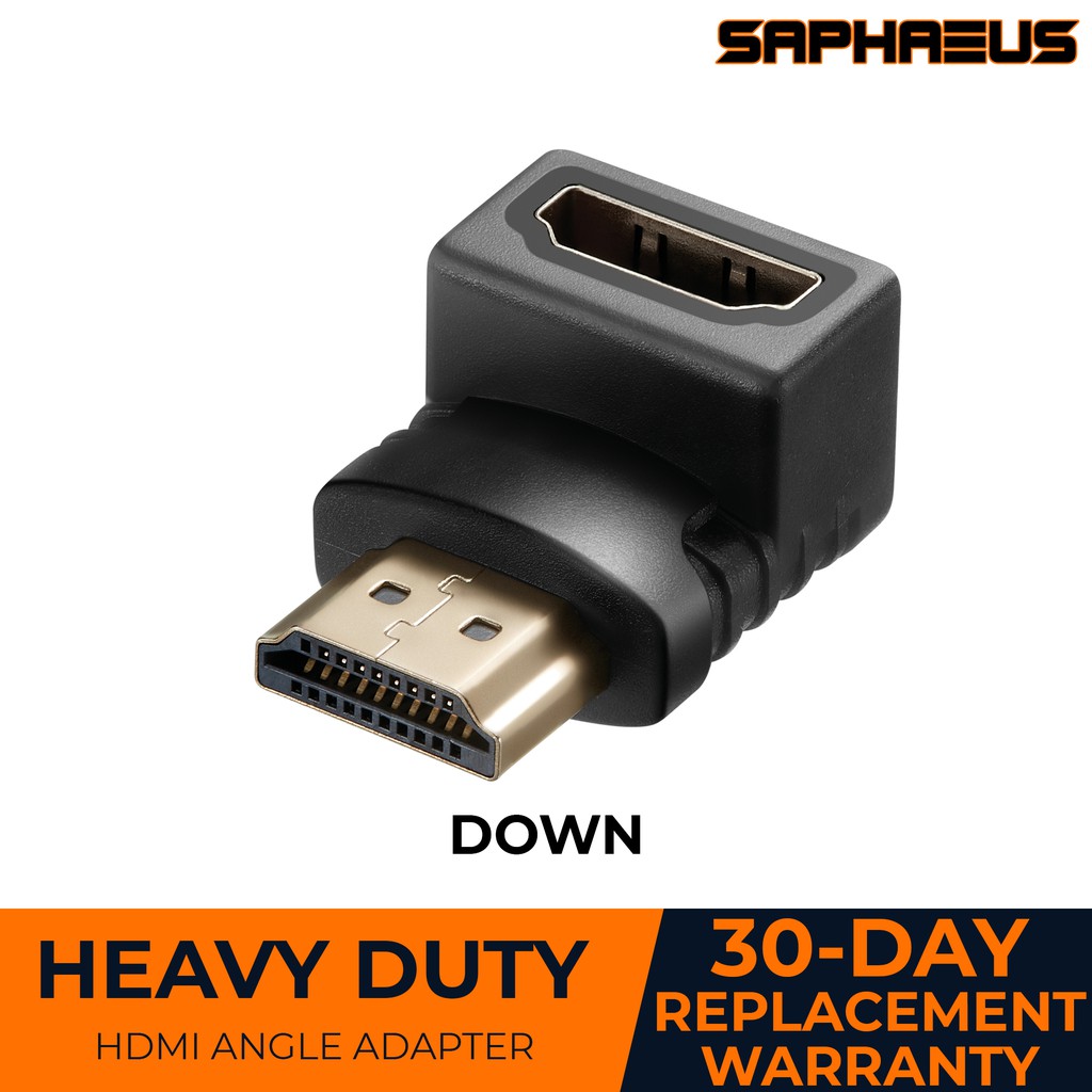 HDMI Adaptor Angle down Male to Female Connector | Shopee Philippines