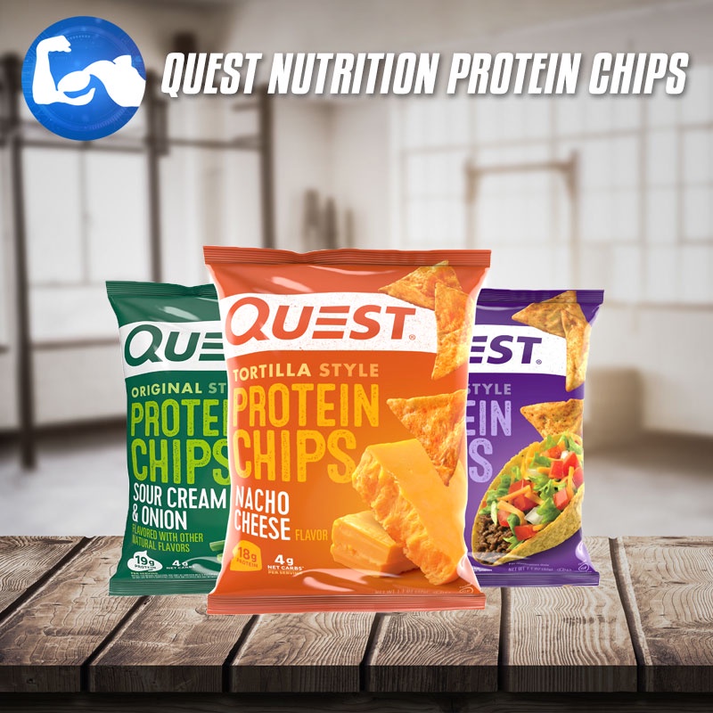 Quest Nutrition Protein Chips 1 box (8pcs) - Healthy Chip Snack High in ...