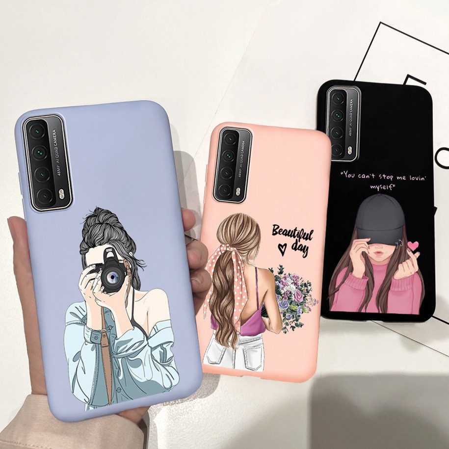Huawei Y7A Case Cover Huawei P Smart 2021 PPALX2 Silicone Matte