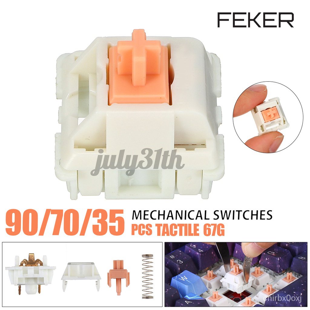 FEKER 35110pcs Mechanical Keyboard Switch Holy Panda Like For Cherry