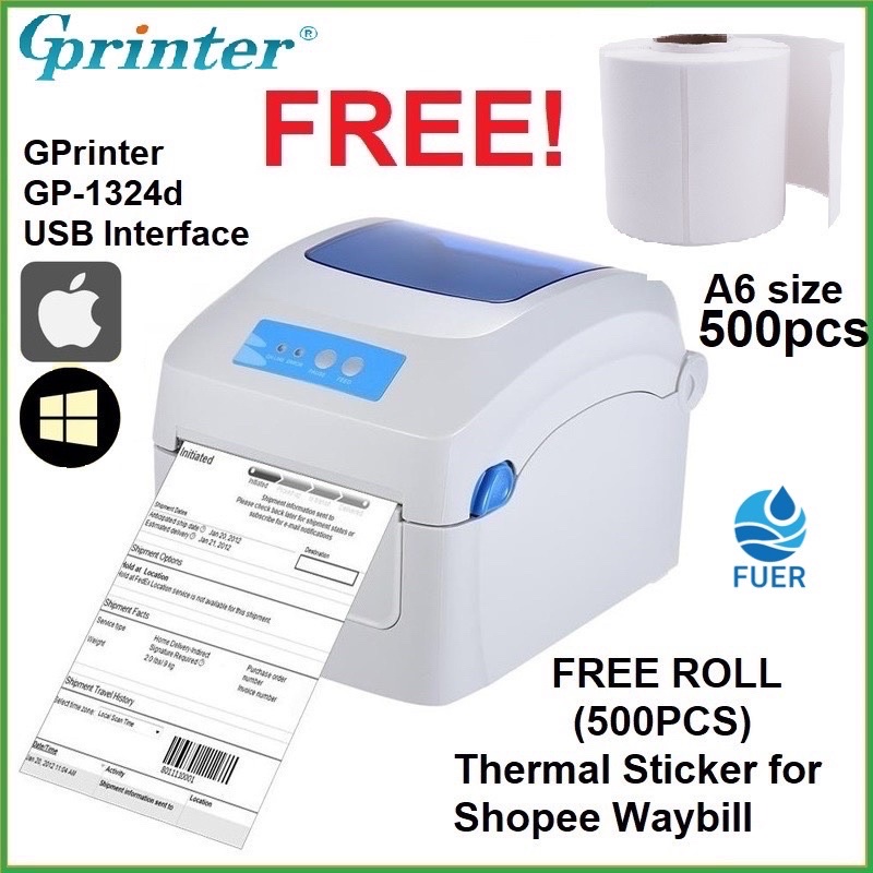 Thermal Printer Gprinter Waybill Printer Barcode sticker | Shopee ...