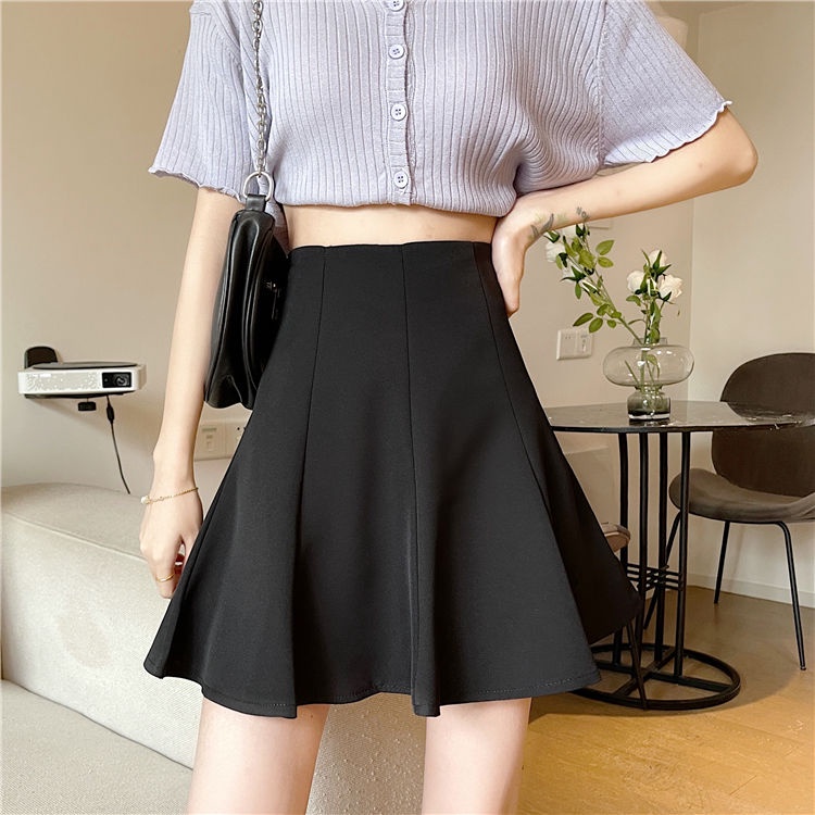 JK Summer A- line Umbrella Skirt Short Skirt Women's Large Size New ...