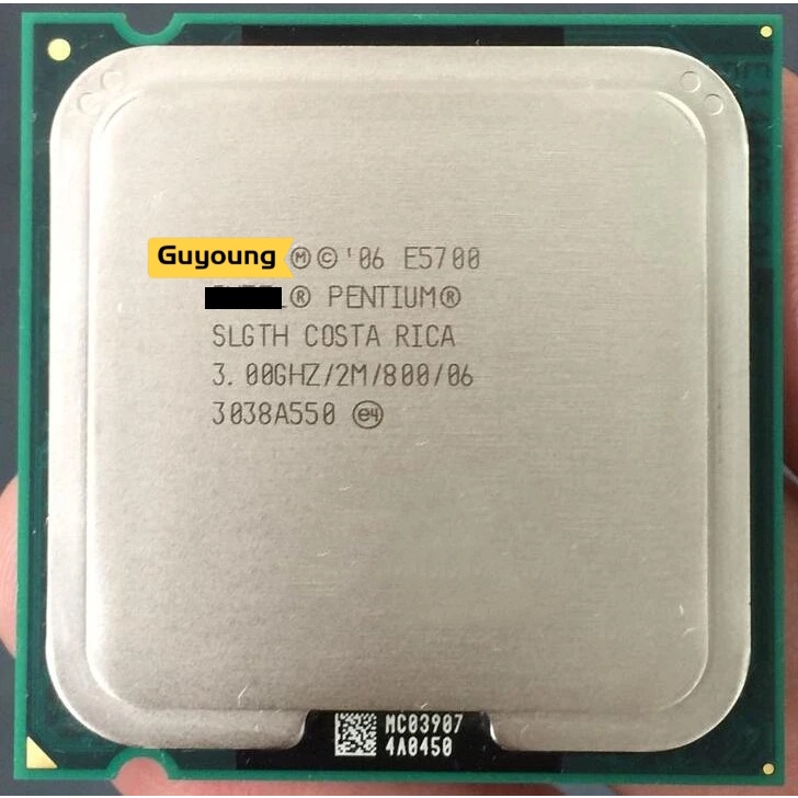 YZX PC computer Pentium E 5700 Processor E5700 Dual-Core CPU LGA 775 3. ...