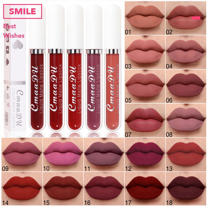 2021 New 18 Colors Matte Liquid Lipstick Sexy Long Lasting Waterproof ...