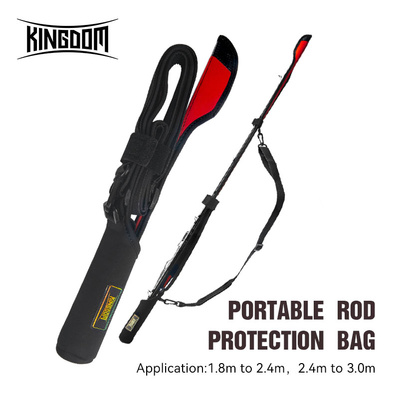 Kingdom Spinning Fishing Rods 102Cm-152Cm Casting Rod Protection Rope  Length Adjustable For Cap Pole Storage Bag