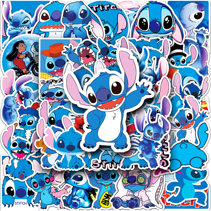 50 Piece Funny Stitch DIY Creative Stickers For Helmet/Car/Motor ...