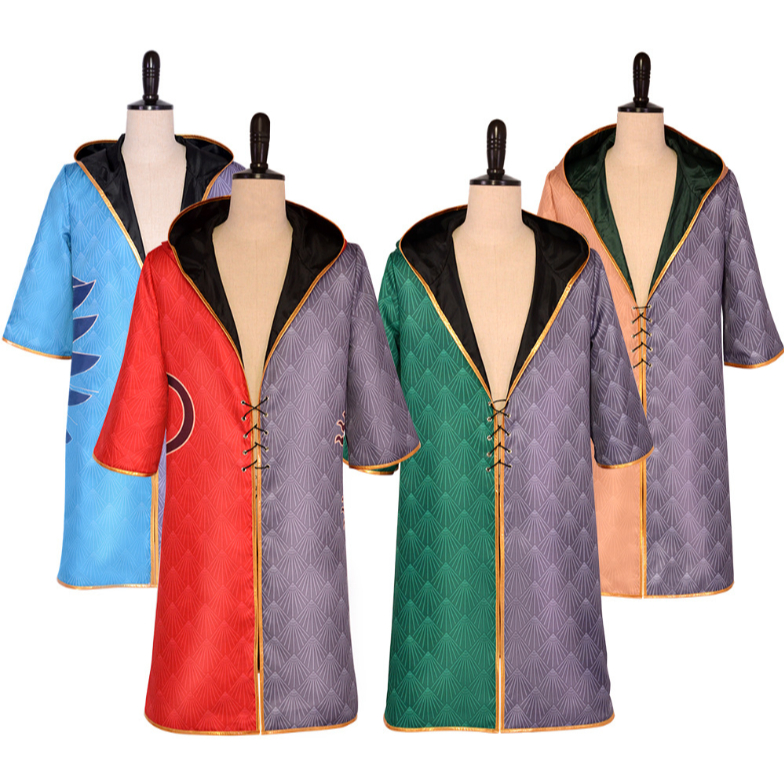 Wizard Cosplay Costume Witch Cape Robe Cloak House Fan-atic School ...