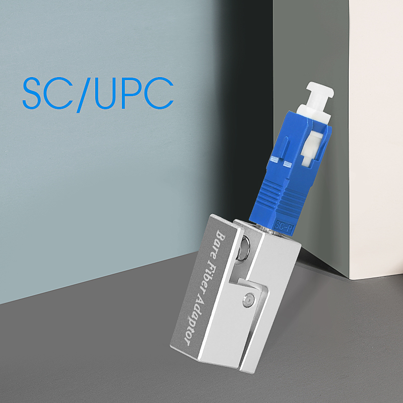 SC/UPC square bare fiber adapter flange temporary connection OTDR ...