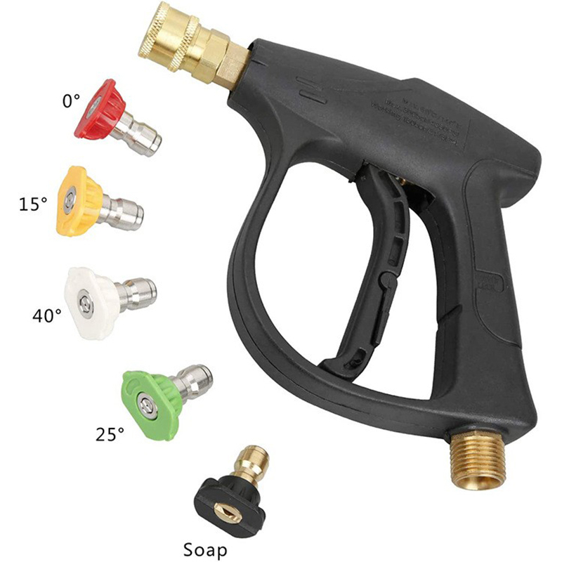 Car High Pressure Washer Gun Soap Foam Spray Sprayer Nozzles 1/4
