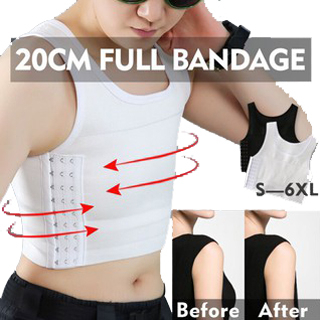 Bandage Chest Binder Tomboy Vest Top Breathable Elastic Chest Breast Binder