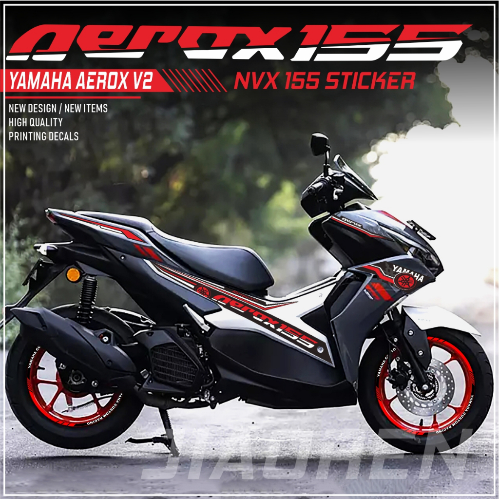 Yamaha Aerox v2 decals sticker set for motorcycle NVX 155 decals ...