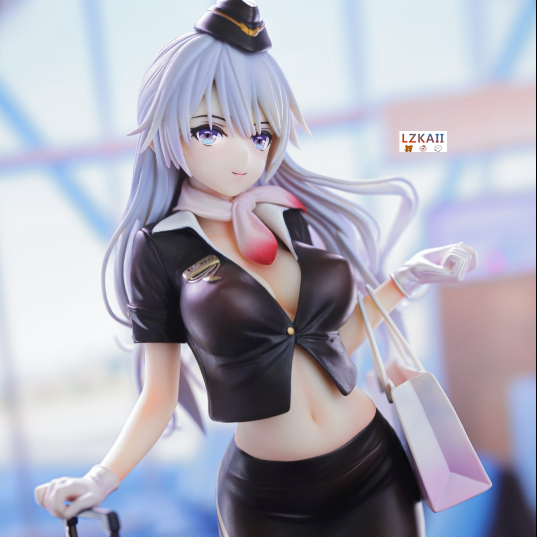 粟原诗织 Stewardess Ver 24cm Otherwhere Ca Stewardess Trunk Anime Figure Sexy Hentai Figurine Pvc 