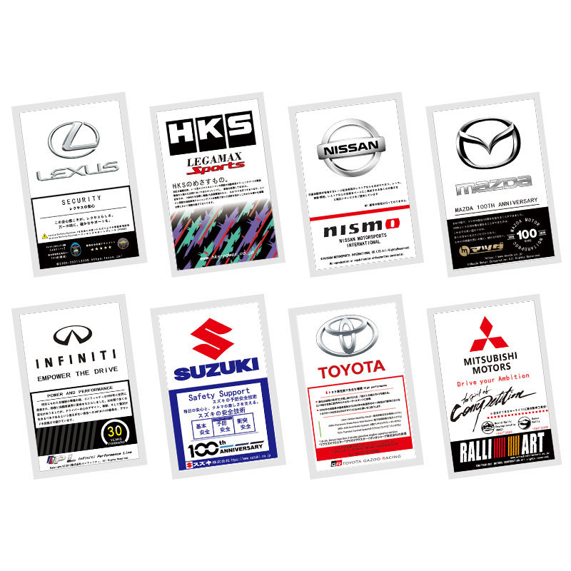 Japanese JDM Stickers for Car Windshield Sticker Electrostatic Modified
