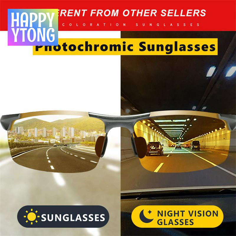 Top Anti-glare Day Night Vision Glasses for Driving Men Polarized ...