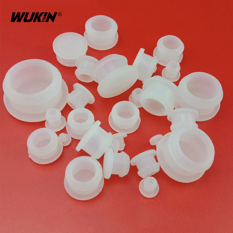Clear Snapon Hole Plugs Silicone Rubber Blanking Masking Finishing