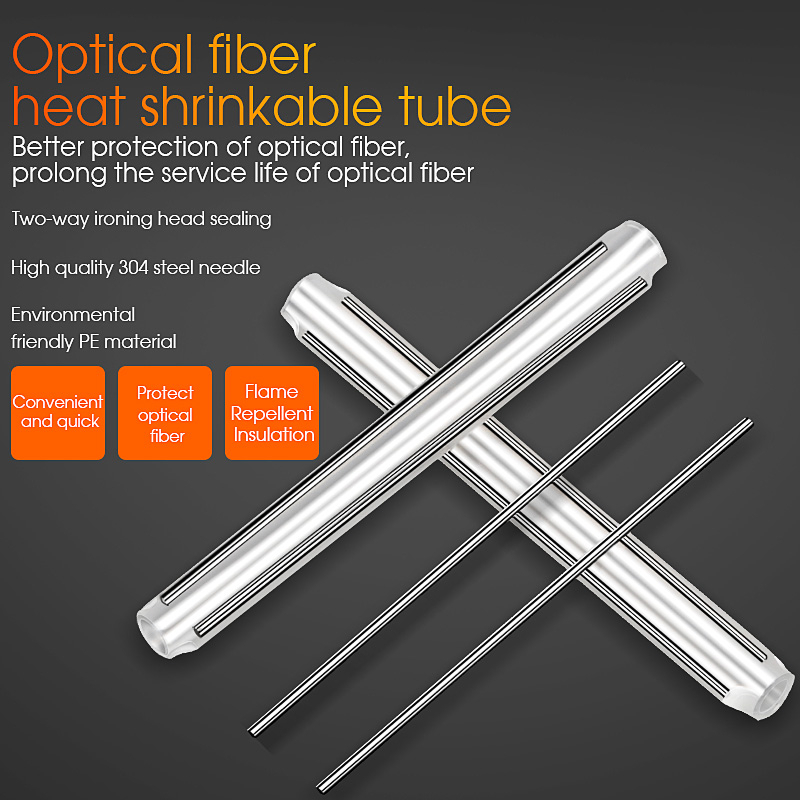 1000pcs Fiber Optic Protection Sleeves double needle Reinforced fiber ...