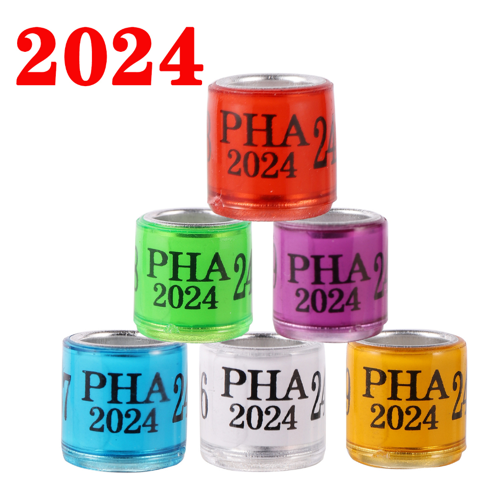 10 Pcs PHA 2024/2023 Pigeon Ring Dove Foot Commercial Ring 5 colors