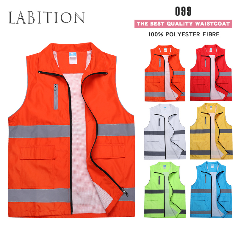 LABTION#T099#Composite N Strip Reflective Vest Outdoor Engineering ...