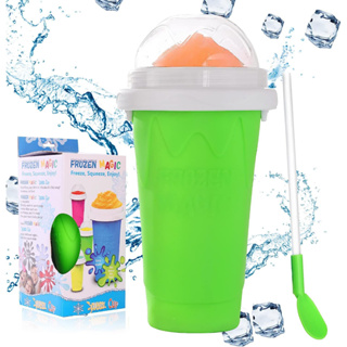 DIY Slushie Maker Cup - TIK TOK Quick Frozen Magic Cup, Double Layers  Slushie Cup, DIY Homemade Squeeze Icy Cup, Fasting Cooling Make And Serve  Slushy