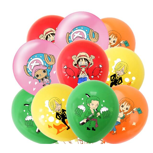 One Piece Theme Birthday Party Balloon 12inch latex balloons Luffy for ...