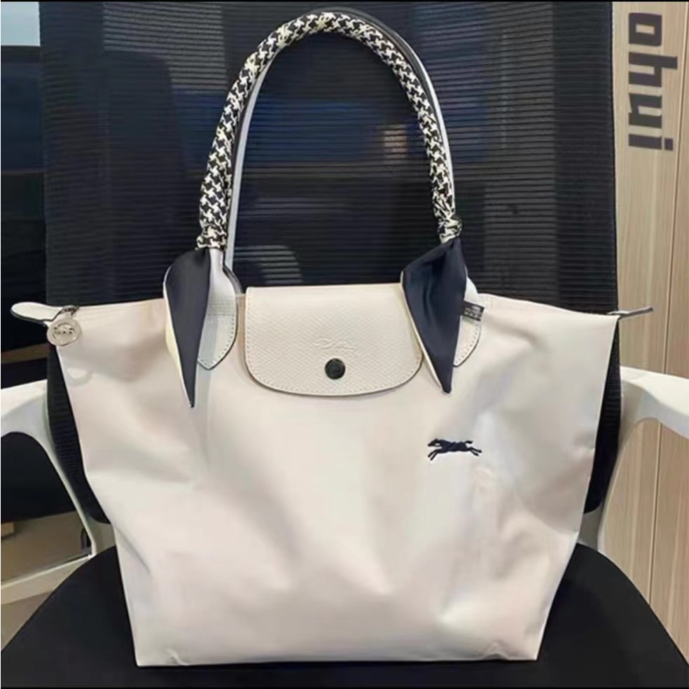 Original Longchamp Le Pliage Waterproof Nylon Material Tote Bag Women