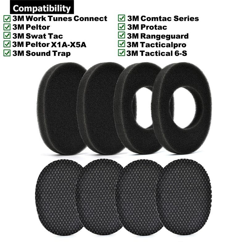 Noise Cancelling Soundproof Cotton for 3M Work Headphone Sponge Pad