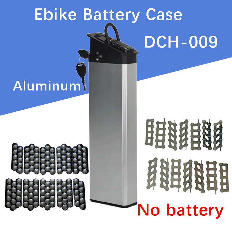 Electric bike battery case aluminum battery box for 65pcs 18650 48V