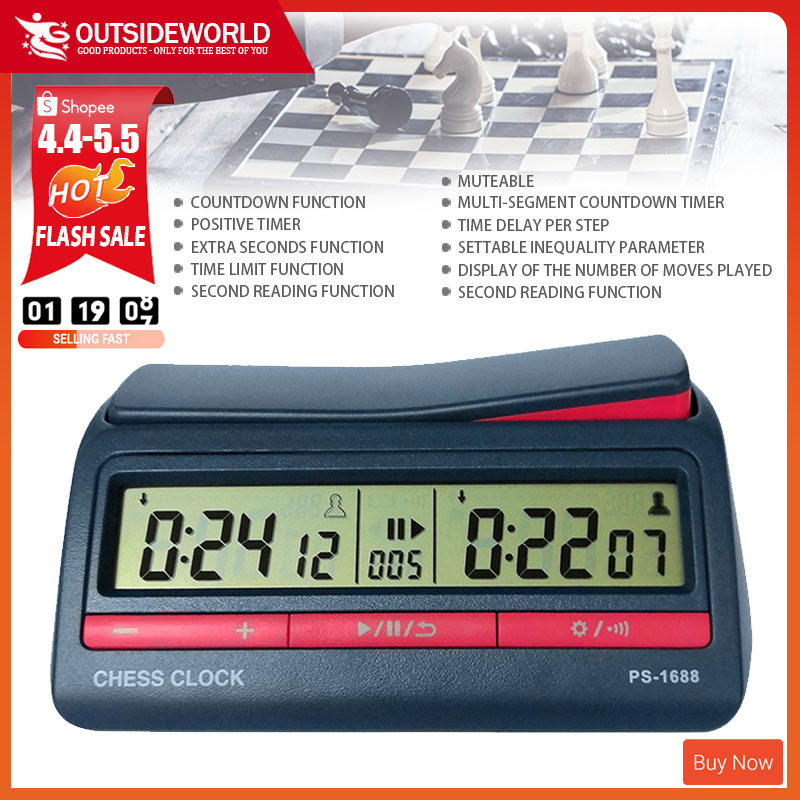 【Ready stock】Chess Clock Chinese Chess / Go / Chess Games Timer Clock