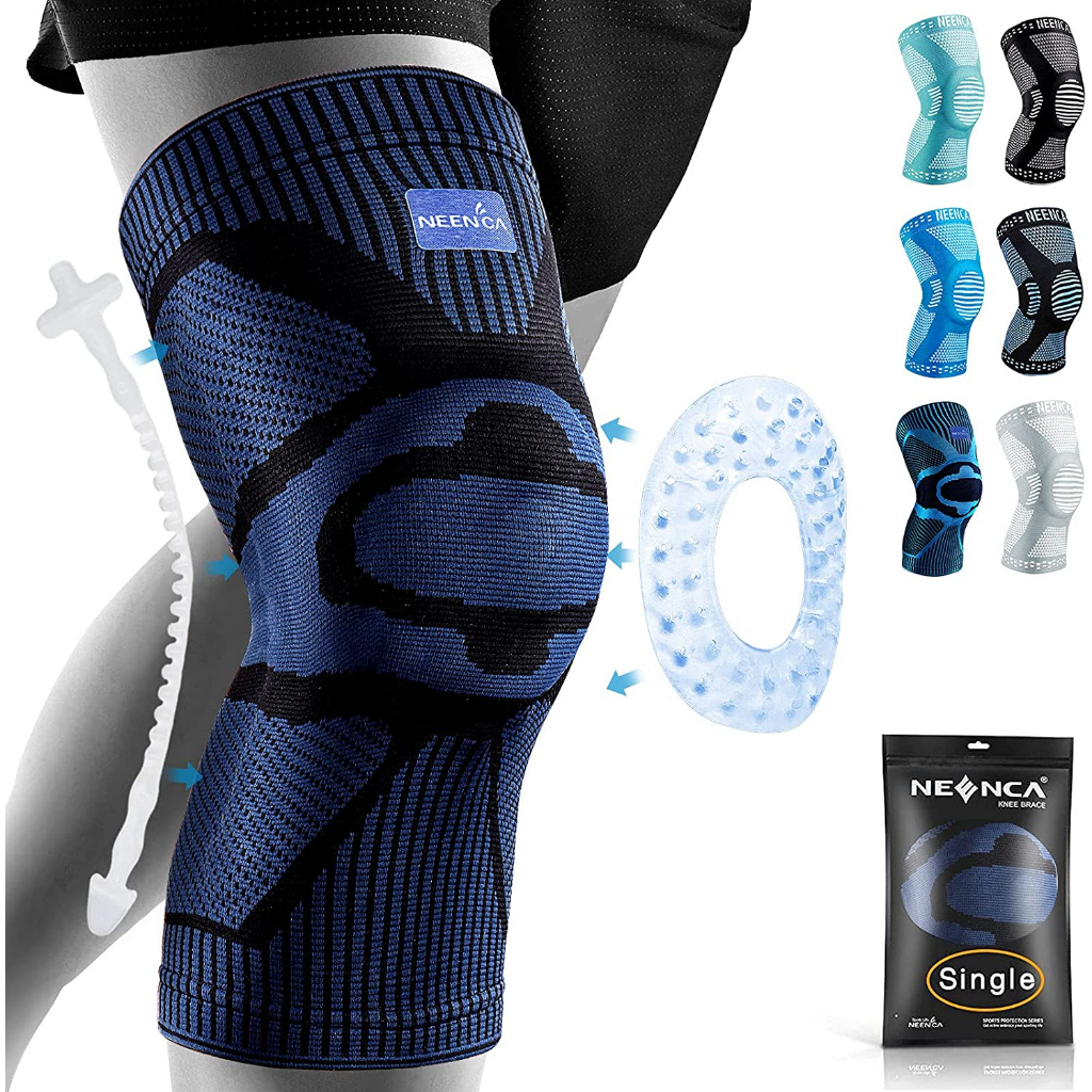 NEENCA Knee Compression Sleeve Support With Patella Gel Pads And ...