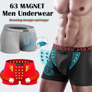 Men's Magnetic Underwear Health Breathable Plus Size Boxer Briefs Make Male  Stronger Panties L-5XL
