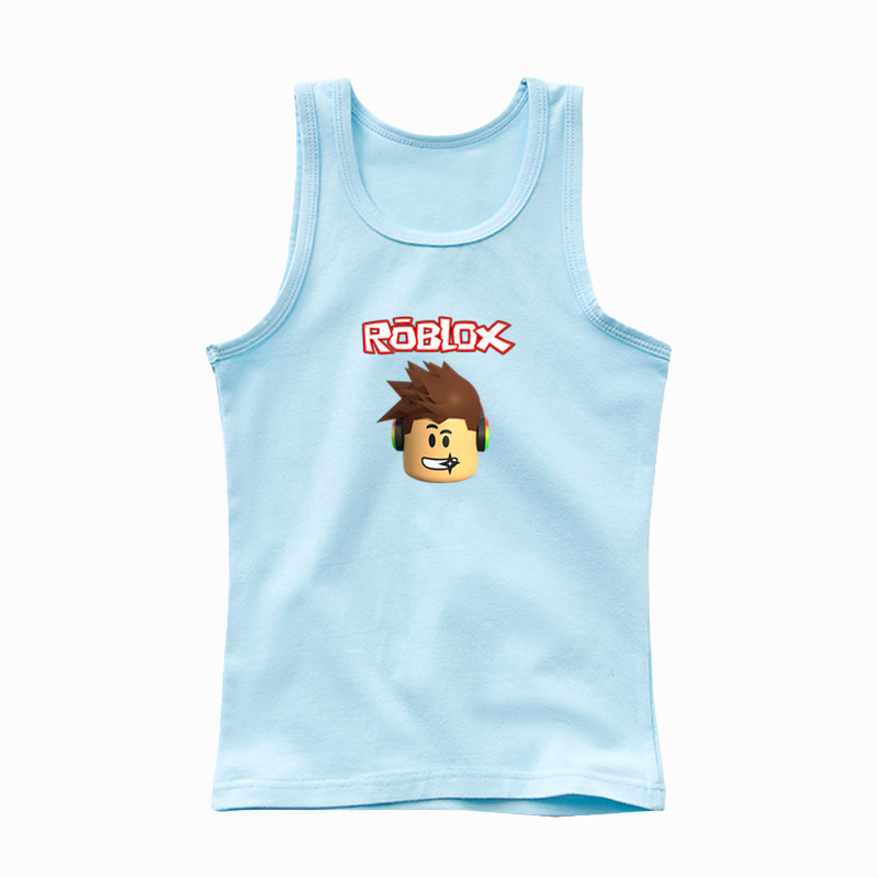 Roblox Undershirt Boys Vest Summer Tank Top Kid Sleeveless T-shirt ...