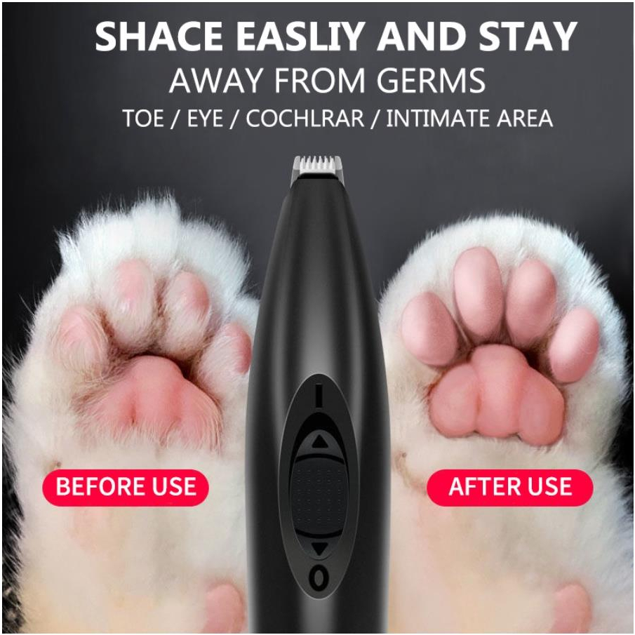Electric Pet Clippers Cats Dog Foot Hair Trimmer Pet Paw Hair Clipper