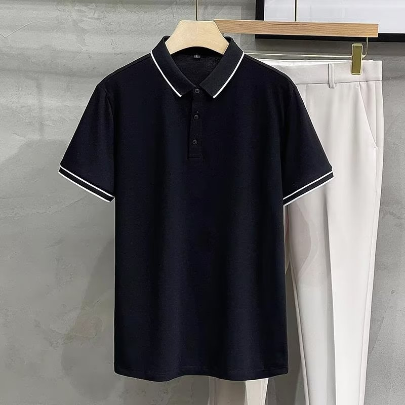 【M-2XL】4 Color Summer Casual Business Polo T-shirts For Men High ...