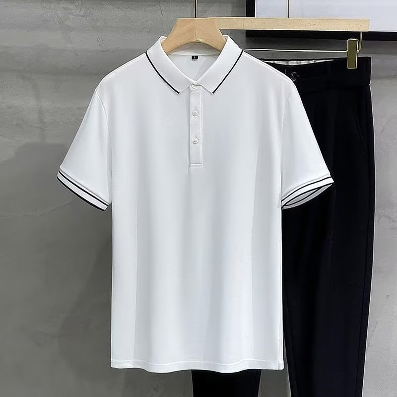【M-2XL】4 Color Summer Casual Business Polo T-shirts For Men High ...