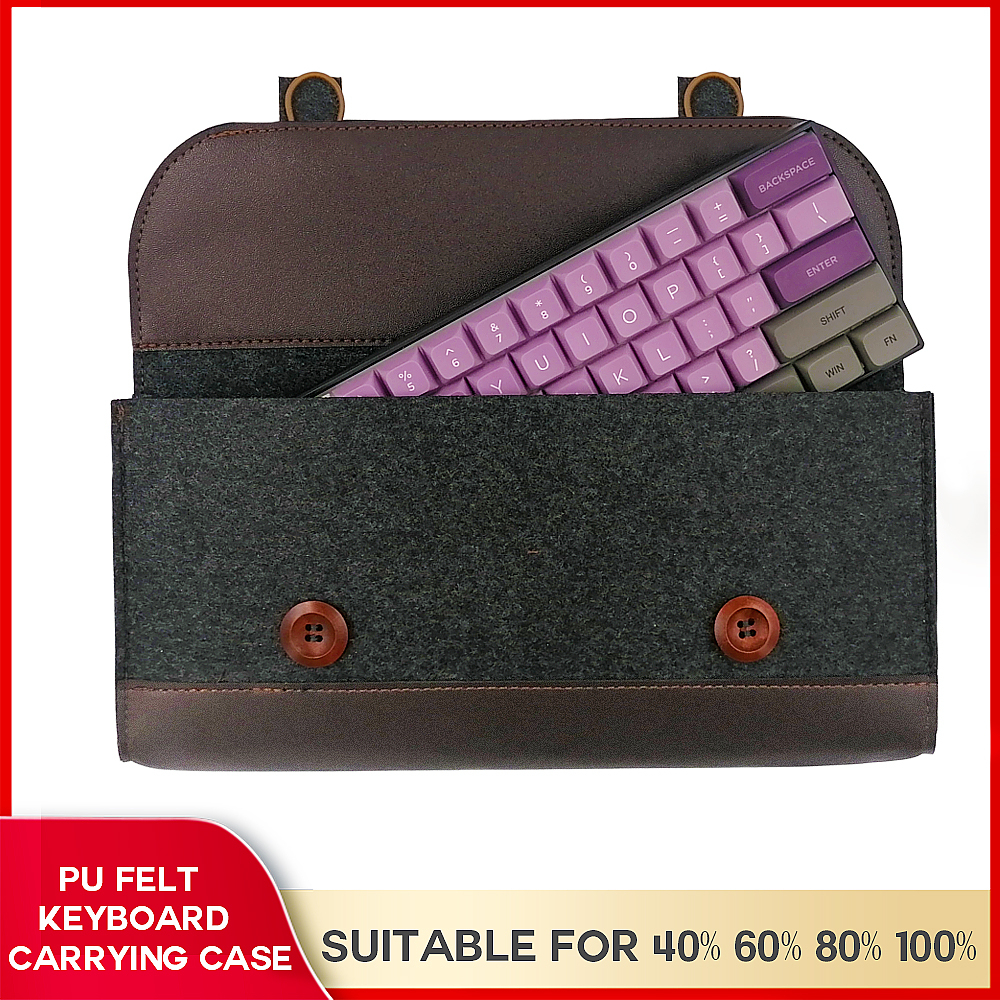 PU Felt keyboard carrying case bag for planck 40 60 80 100 gh60