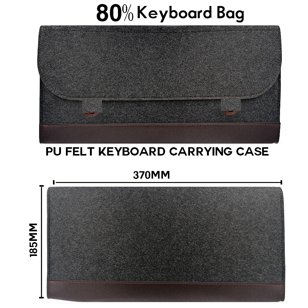 PU Felt keyboard carrying case bag for planck 40 60 80 100 gh60