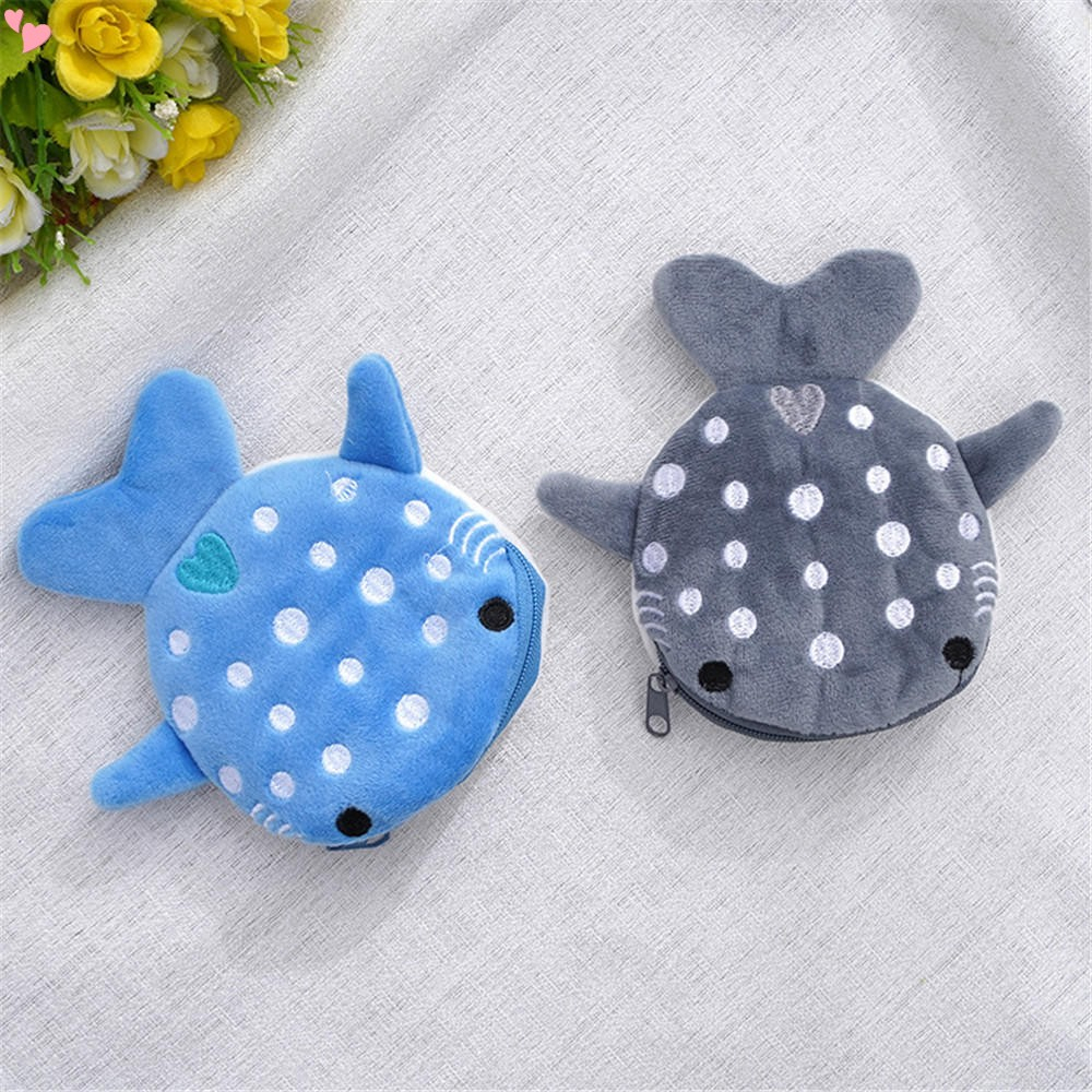 New Style Cute Cartoon Small Whales Coin Purse for Kids Kawaii Portable