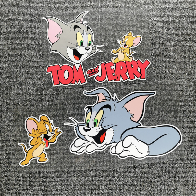 Car Stickers Tom and Jerry Cartoon Cute Lovely Decoration For Door ...