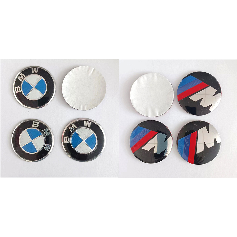 4pcs/lot 56mm BMW BMW-M MINI Logo Car Wheel Center Hub Cap Sticker ...