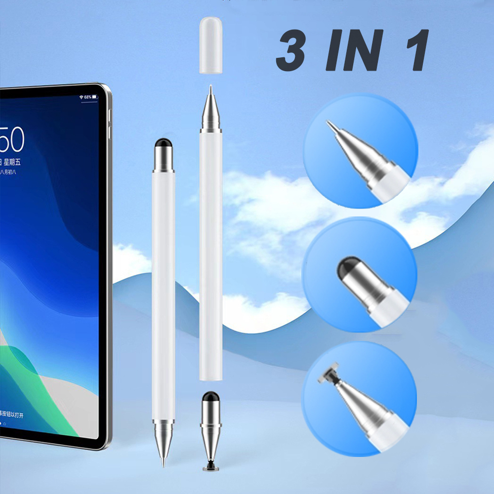 Universal 3 in 1 Touch Pen Tablet Phone Stylus Pen Capacitive Screen