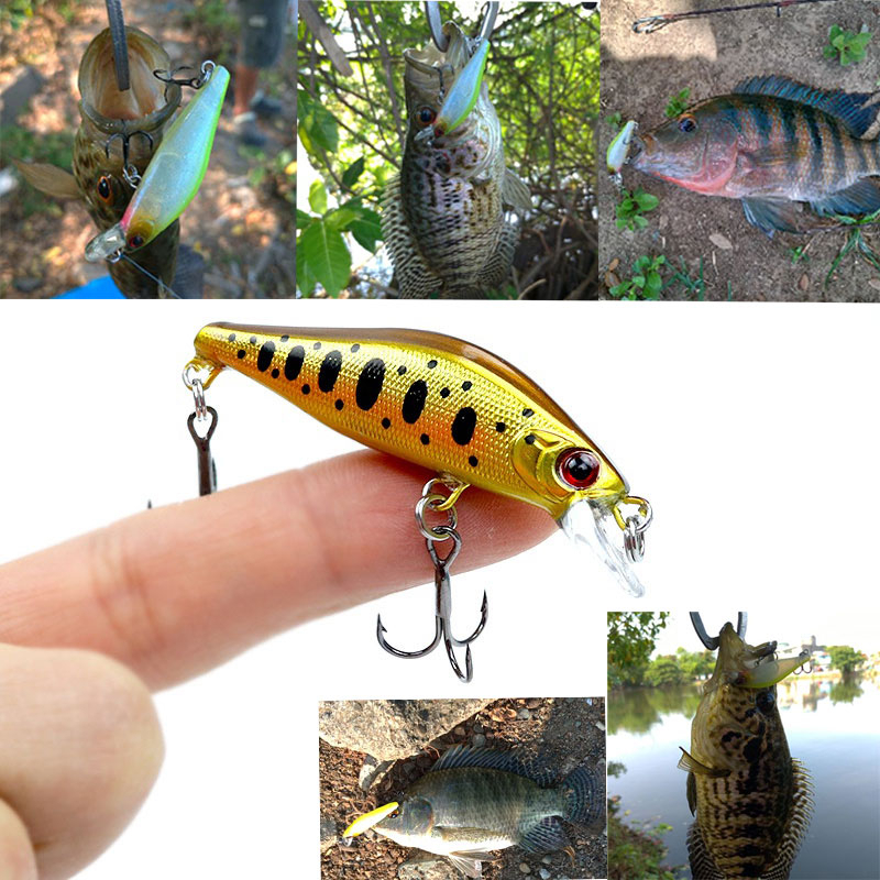 TRAINFIS】3G/3.5G Floating/Sinking Minnow Lure SwimBait Lure Fishing Bait Set  Fish bait Fishing Lure Minnow Lure