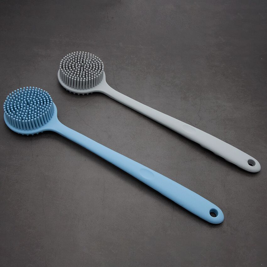 Hot Selling Long Handle Silicone Shower Brush No Need For People Back