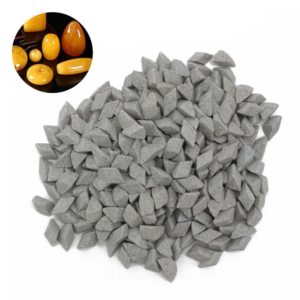 450g Ceramic Stone Polishing Media for Jewelry with Corundum Triangle